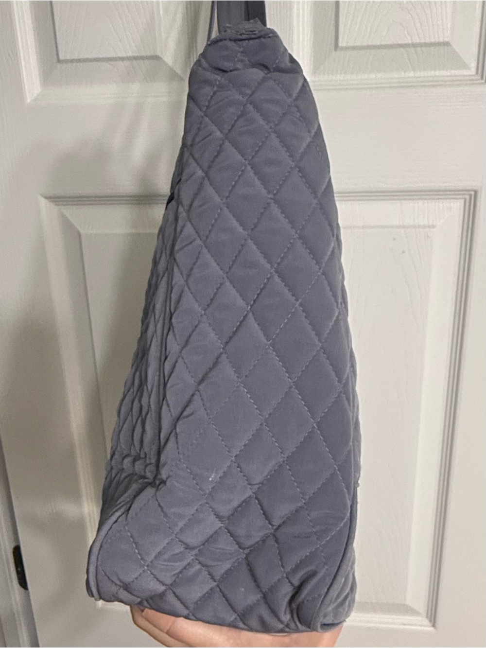 Vera Bradley Quilted Oversized Tote Bag Laptop Travel Overnight Weekend Gray - Picture 5 of 11